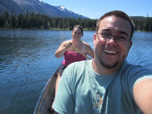 Canoeing on Bumping Lake